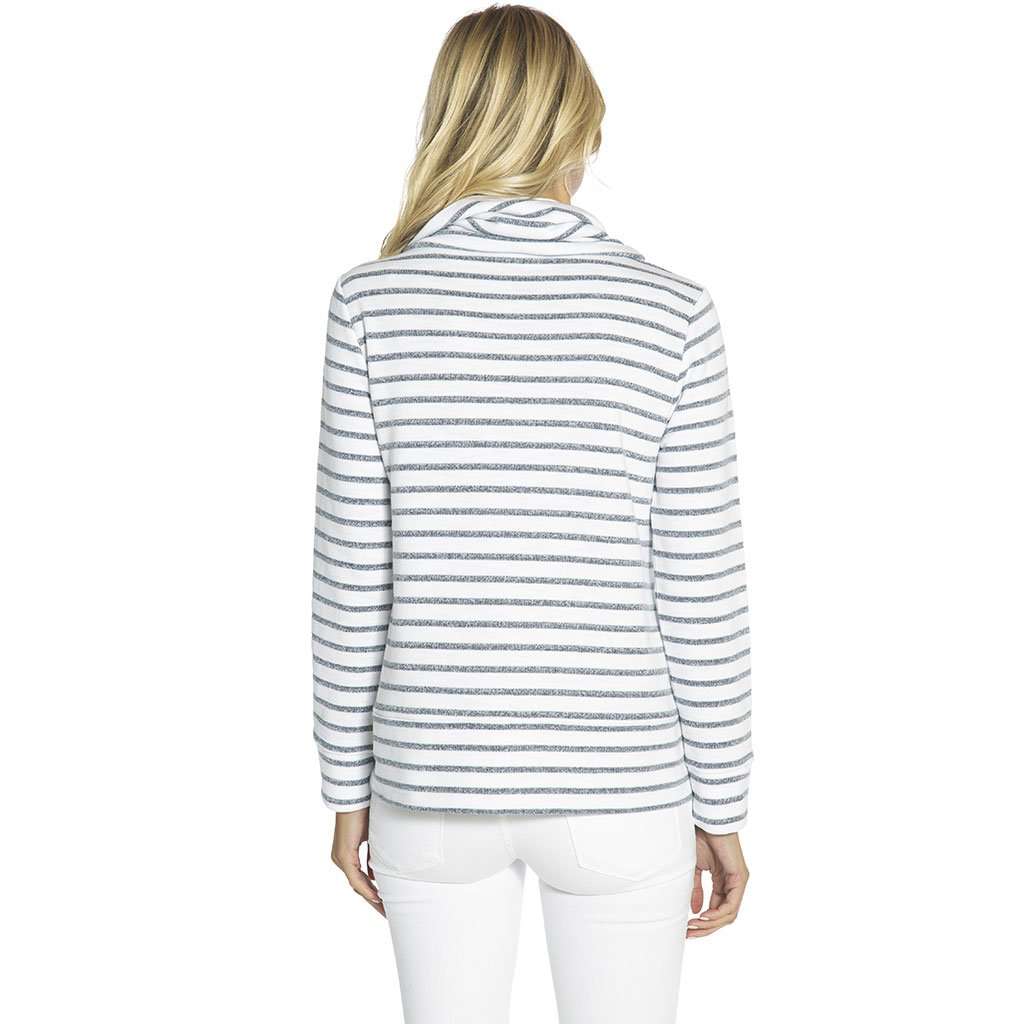 French Terry Top in Navy by Sail to Sable - Country Club Prep