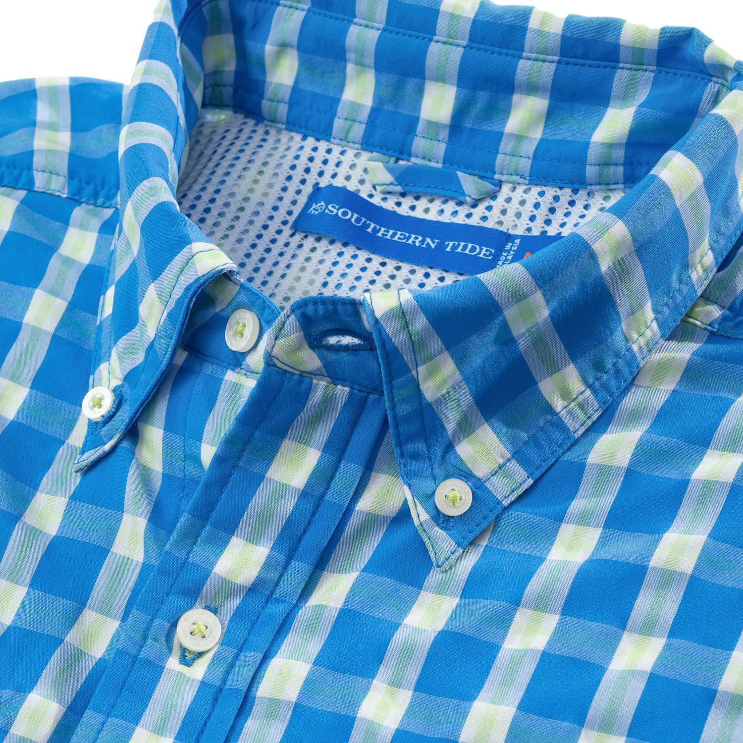Properly Tied Boys Seasonal Sportshirt - Sailfish Blue Plaid