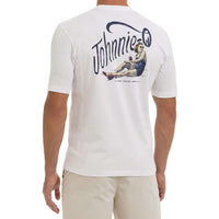 Sandy Pocket Tee Shirt in White by Johnnie-O - Country Club Prep