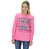 Santa's Squad Long Sleeve Tee in Pink Heather by Jadelynn Brooke - Country Club Prep