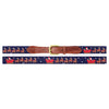 Santa's Sleigh Needlepoint Belt by Smathers & Branson - Country Club Prep