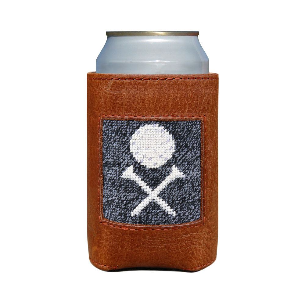Scratch Golf Needlepoint Can Cooler by Smathers & Branson - Country Club Prep