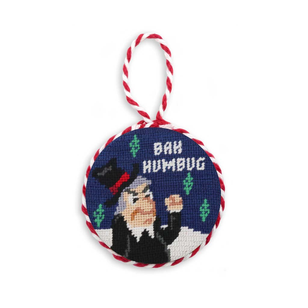 Scrooge Needlepoint Ornament by Smathers & Branson - Country Club Prep