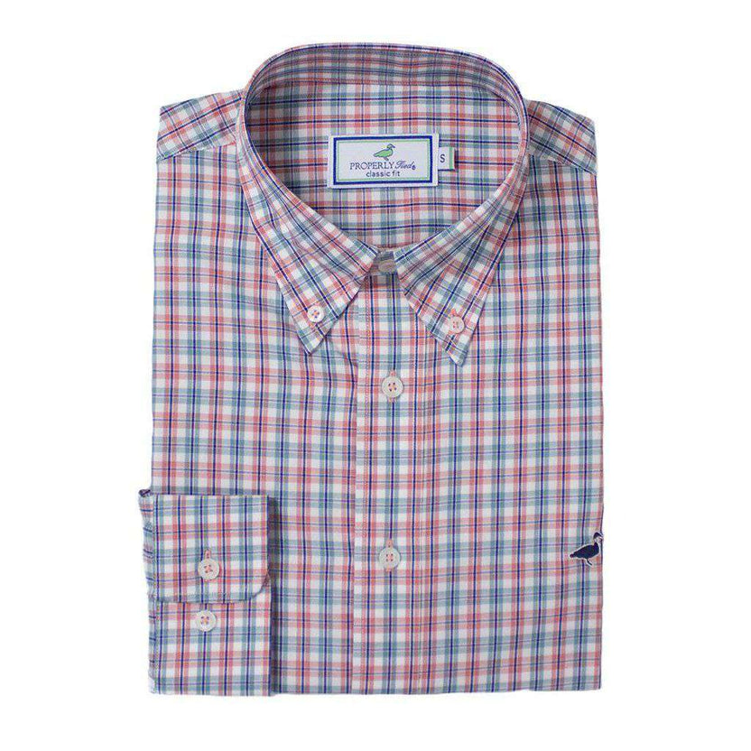 Properly Tied Boys Seasonal Sportshirt - Autumn Trail Plaid main image 0