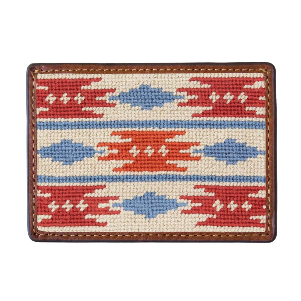 Sedona Needlepoint Credit Card Wallet by Smathers & Branson - Country Club Prep