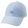 Seersucker Skipjack Hat in Sky Blue by Southern Tide - Country Club Prep