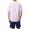 Straight Wharf Short Sleeve Shirt with Embroidered Island Time by Castaway Clothing - Country Club Prep