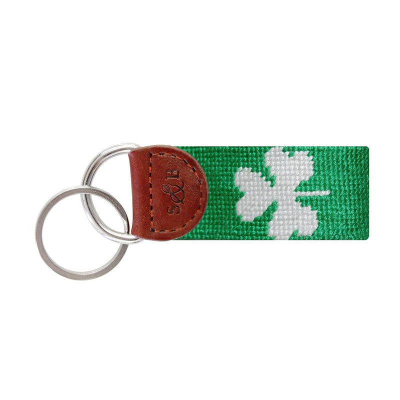 Shamrock Key Fob in Kelly Green by Smathers & Branson - Country Club Prep