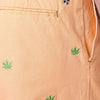 Island Canvas Short with Embroidered Pot Leaf by Castaway Clothing - Country Club Prep