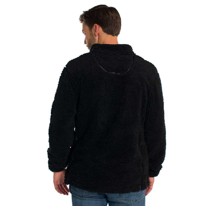 Sherpa Pullover with Pockets in Black by The Southern Shirt Co. - Country Club Prep