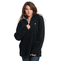 Sherpa Pullover with Pockets in Black by The Southern Shirt Co. - Country Club Prep