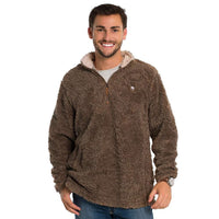 Sherpa Pullover with Pockets in Caribou by The Southern Shirt Co. - Country Club Prep