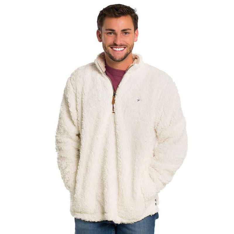 Sherpa Pullover with Pockets in Marshmallow by The Southern Shirt Co. - Country Club Prep