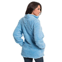 Sherpa Pullover with Pockets in Placid Blue by The Southern Shirt Co. - Country Club Prep