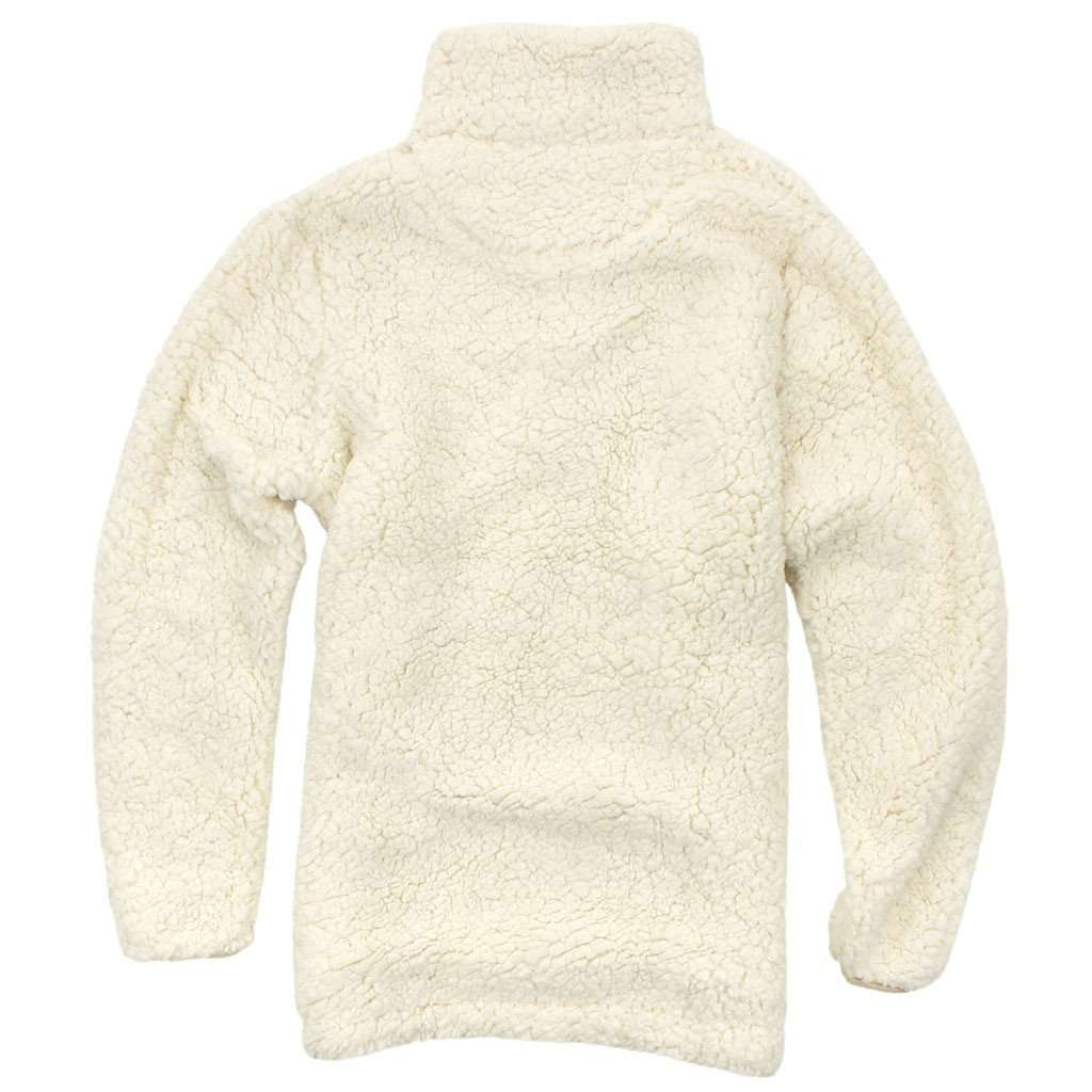 Sherpa Snap Pullover in Ivory by Everest Clothing S Beige