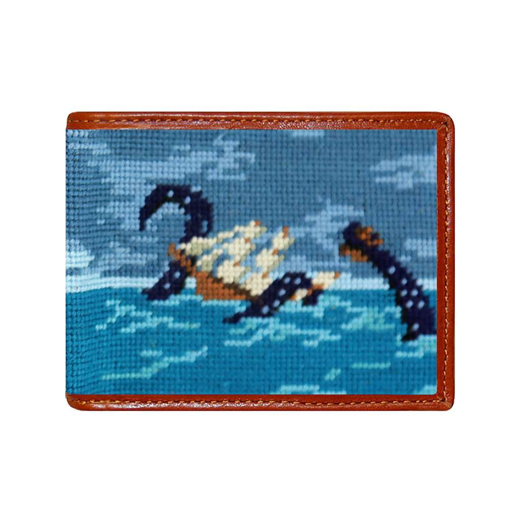 Sea Monster Needlepoint Wallet by Smathers & Branson - Country Club Prep