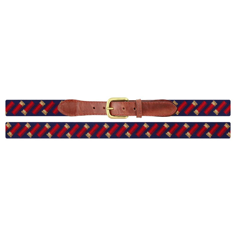 Shotshells Needlepoint Belt by Smathers & Branson - Country Club Prep