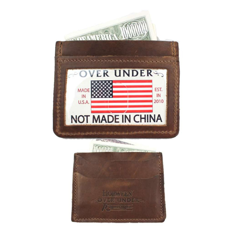 Horween Simple Card Wallet by Over Under Clothing - Country Club Prep