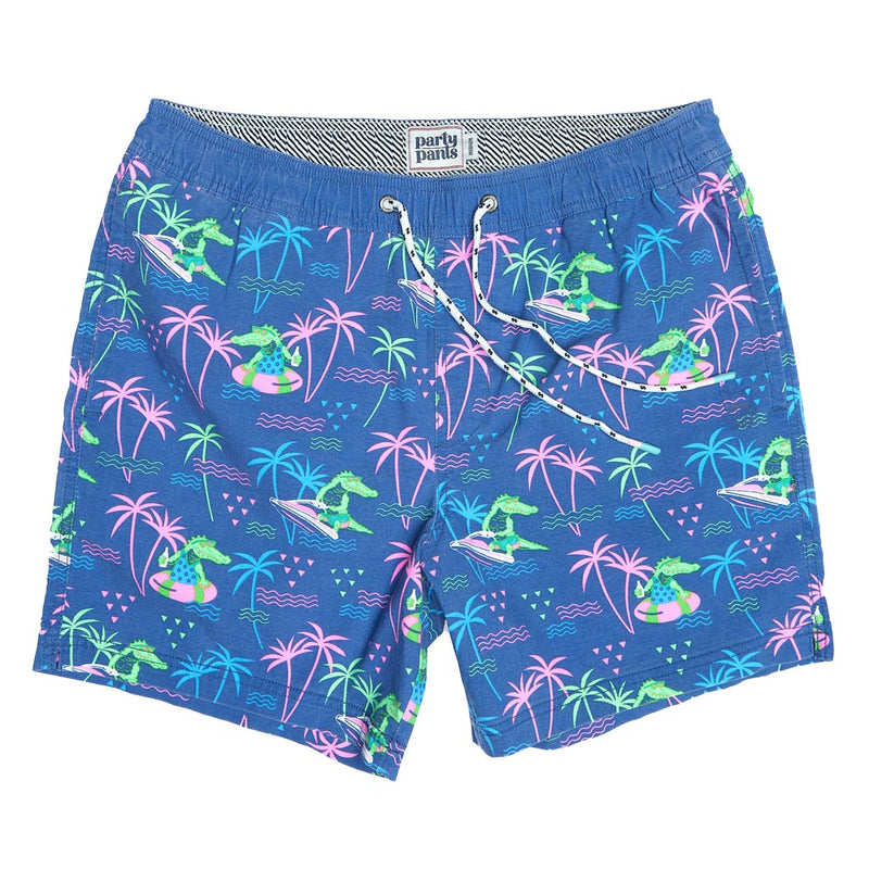 Ski Gator Swim Short by Party Pants - Country Club Prep