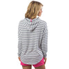 Women's Skipper Stripe Hoodie in Classic White by Southern Tide - Country Club Prep