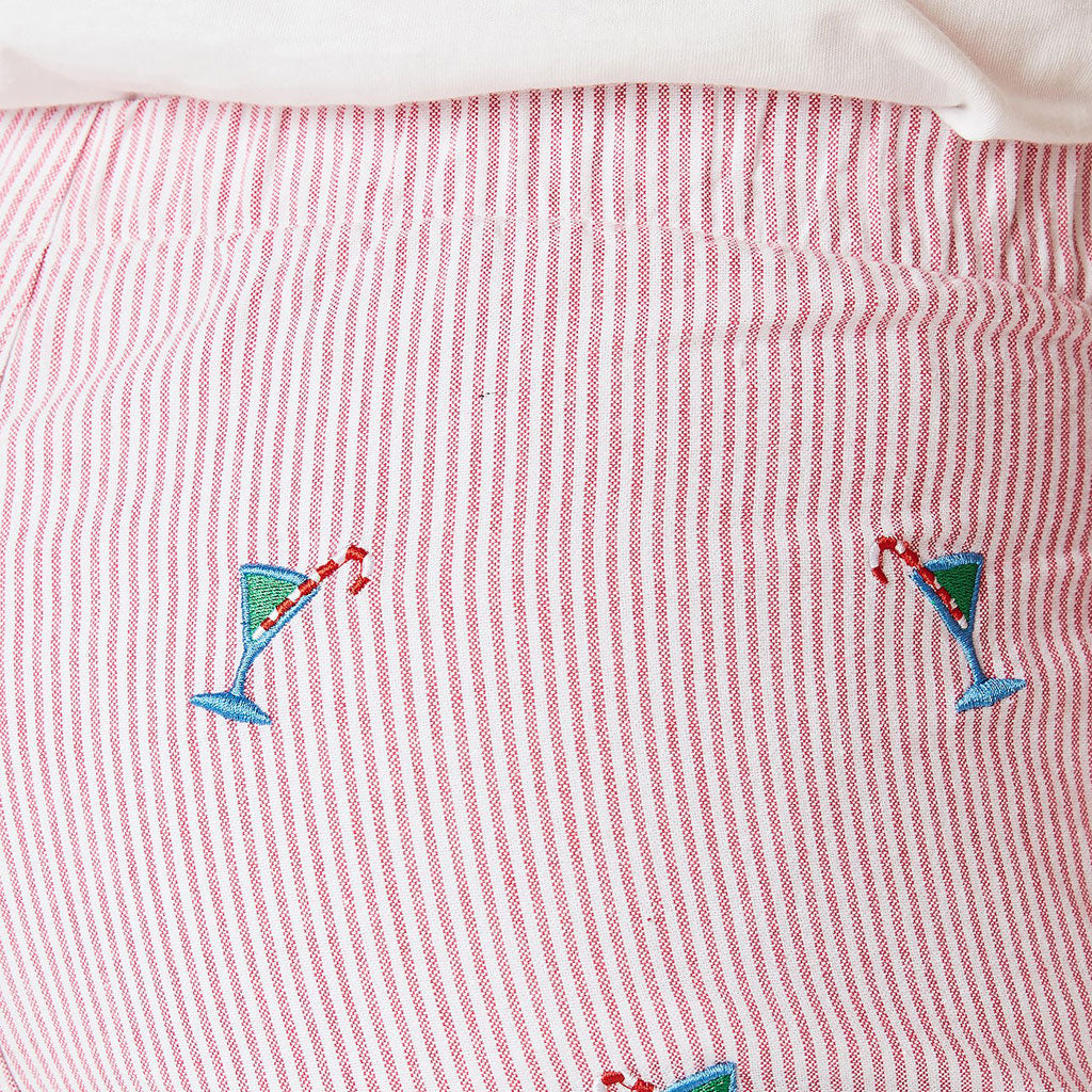 Sleeper Pant with Martini Candy Cane by Castaway Clothing - Country Club Prep