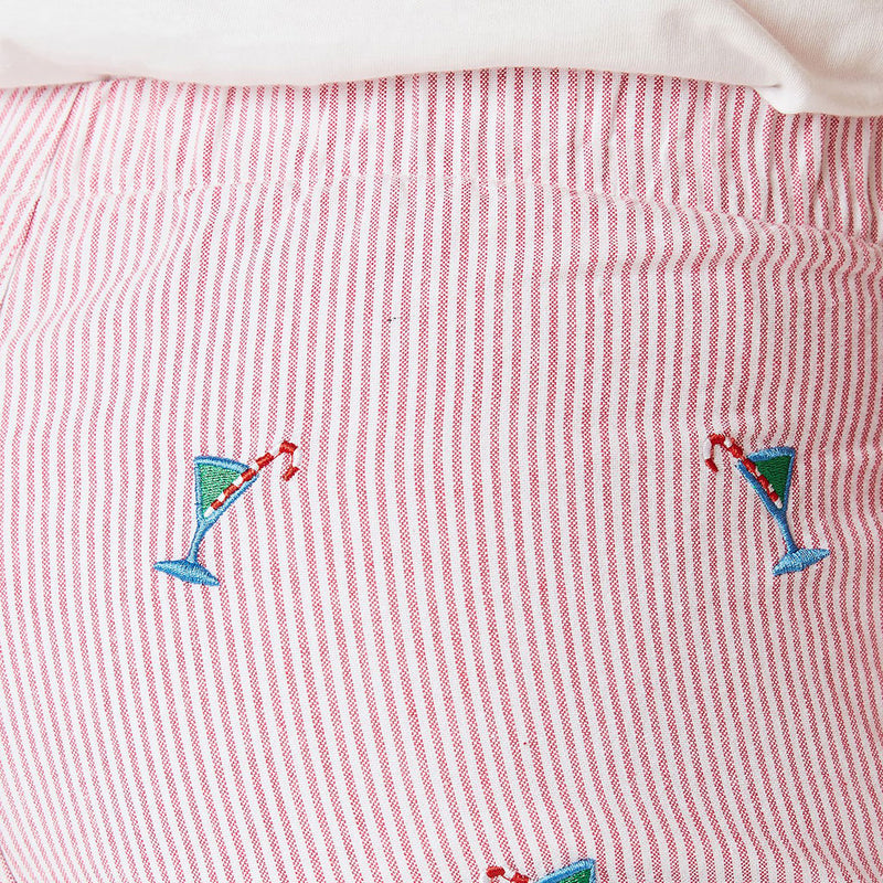 Sleeper Pant with Martini Candy Cane by Castaway Clothing - Country Club Prep