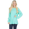 Slouchy Tee in Seafoam by Lauren James - Country Club Prep