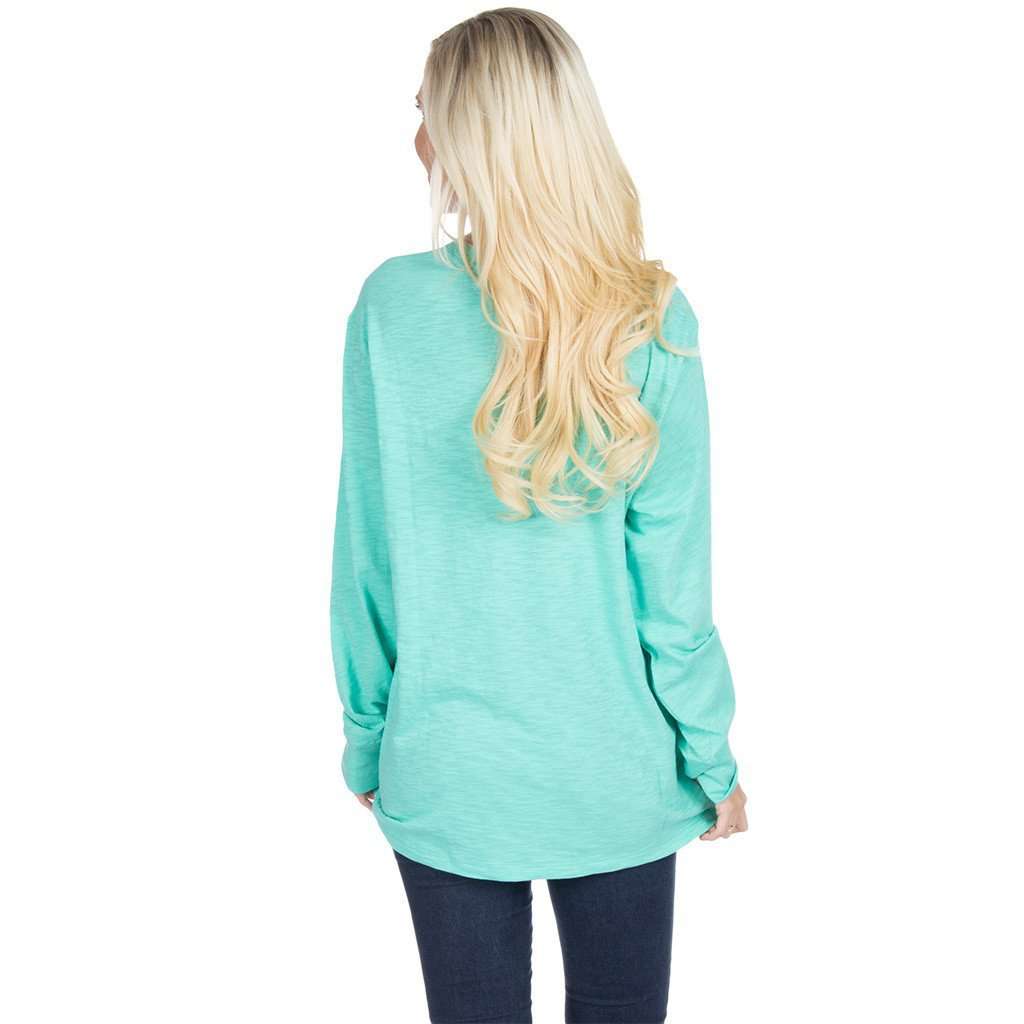 Slouchy Tee in Seafoam by Lauren James - Country Club Prep