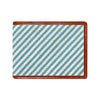 Blue Seersucker Needlepoint Bi-Fold Wallet by Smathers & Branson - Country Club Prep