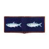 Tarpon Needlepoint Bi-Fold Wallet in Dark Navy by Smathers & Branson - Country Club Prep