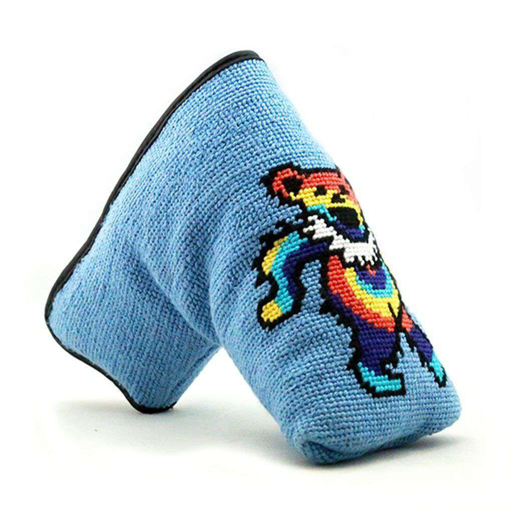 Dancing Bear Tie Dye Needlepoint Putter Headcover by Smathers & Branson - Country Club Prep