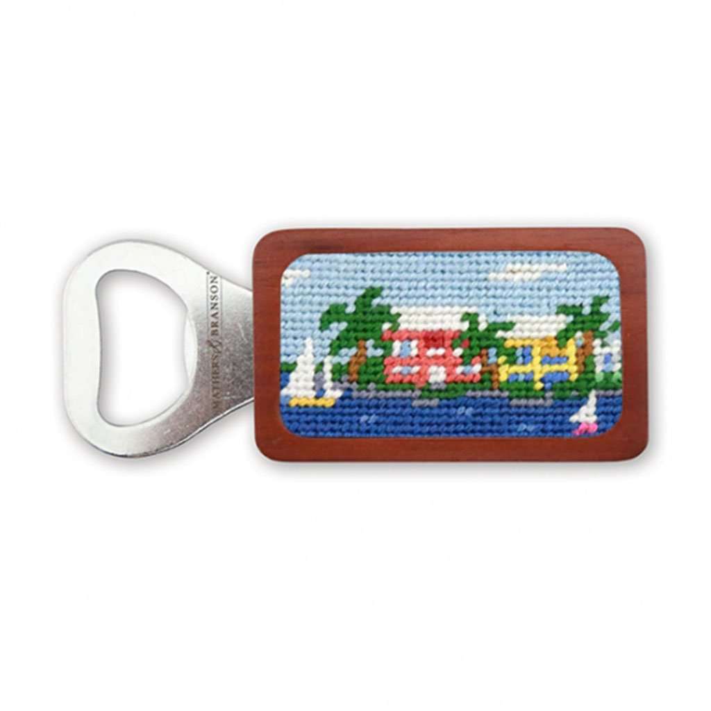 Island Time Needlepoint Bottle Opener by Smathers & Branson - Country Club Prep