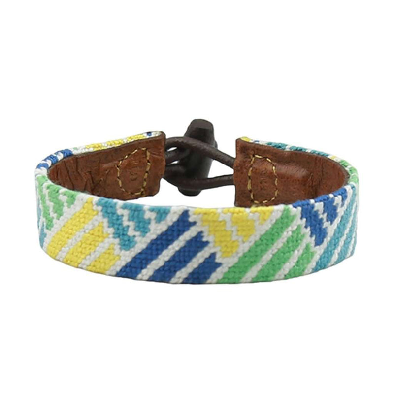 Vineyard Weave Needlepoint Bracelet by Smathers & Branson - Country Club Prep