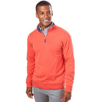 Lightweight Skipjack 1/4 Zip Pullover in Terracotta Orange by Southern Tide - Country Club Prep