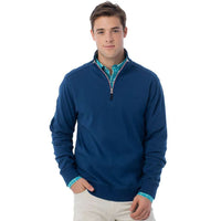 Lightweight Skipjack 1/4 Zip Pullover in Yacht Blue by Southern Tide - Country Club Prep