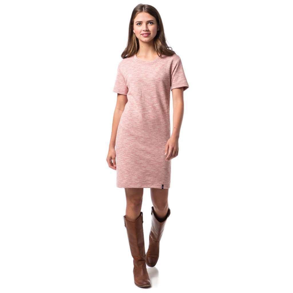 Sophie Tee Dress in Rhubarb Red by Southern Proper - Country Club Prep