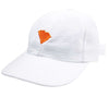 South Carolina Seersucker Bow Hat in White with Orange by Lauren James - Country Club Prep