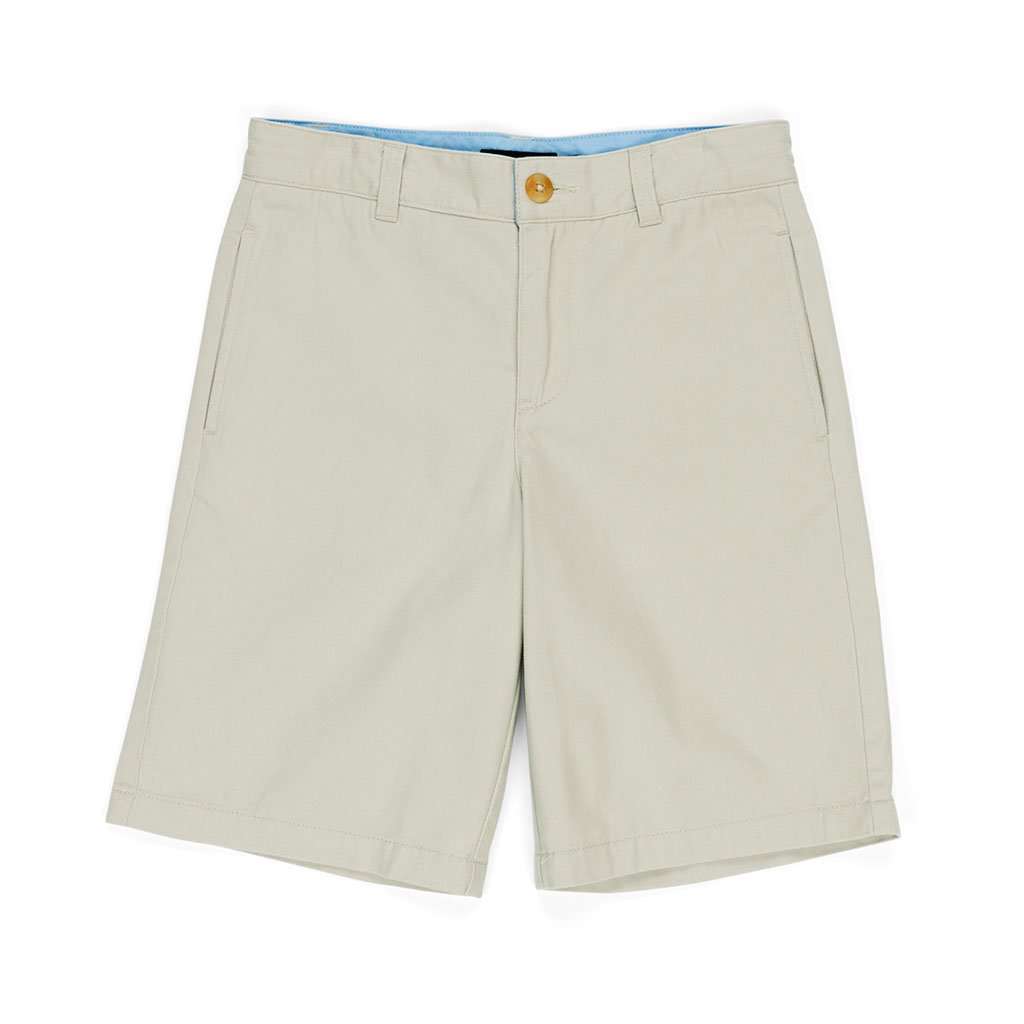 Youth Regatta Short in Audubon Tan by Southern Marsh - Country Club Prep