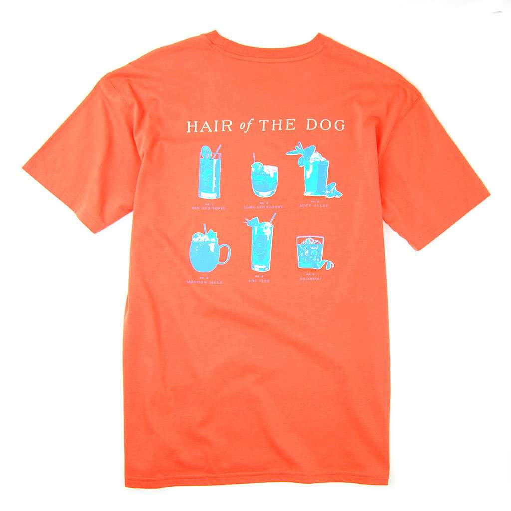 Hair of the Dog Tee in Persimmon by Southern Proper - Country Club Prep