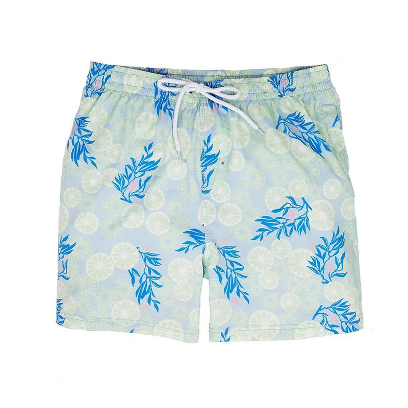 On the Rocks Swim Trunk in Sky Blue by Southern Proper - Country Club Prep