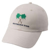 Crossed Palms Embroidered Hat in Stone by Southern Tide - Country Club Prep