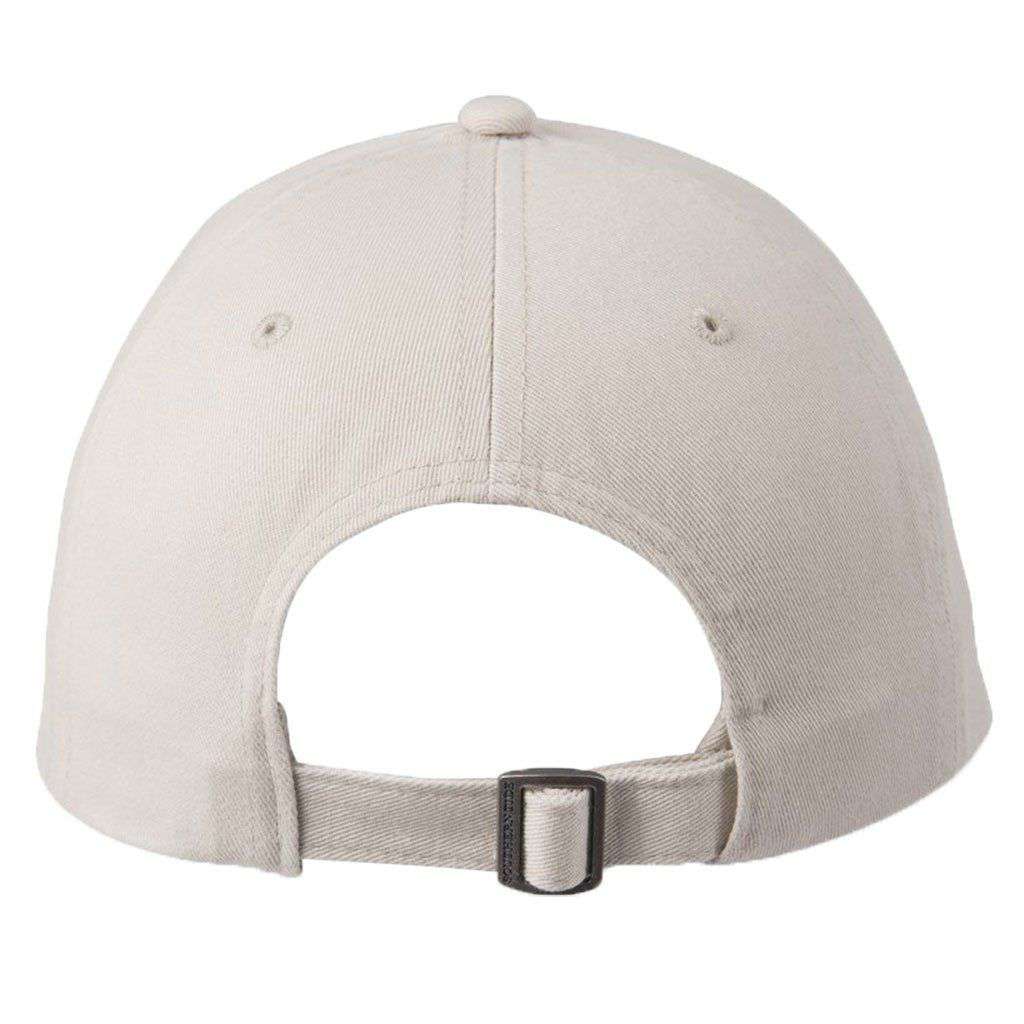 Crossed Palms Embroidered Hat in Stone by Southern Tide - Country Club Prep