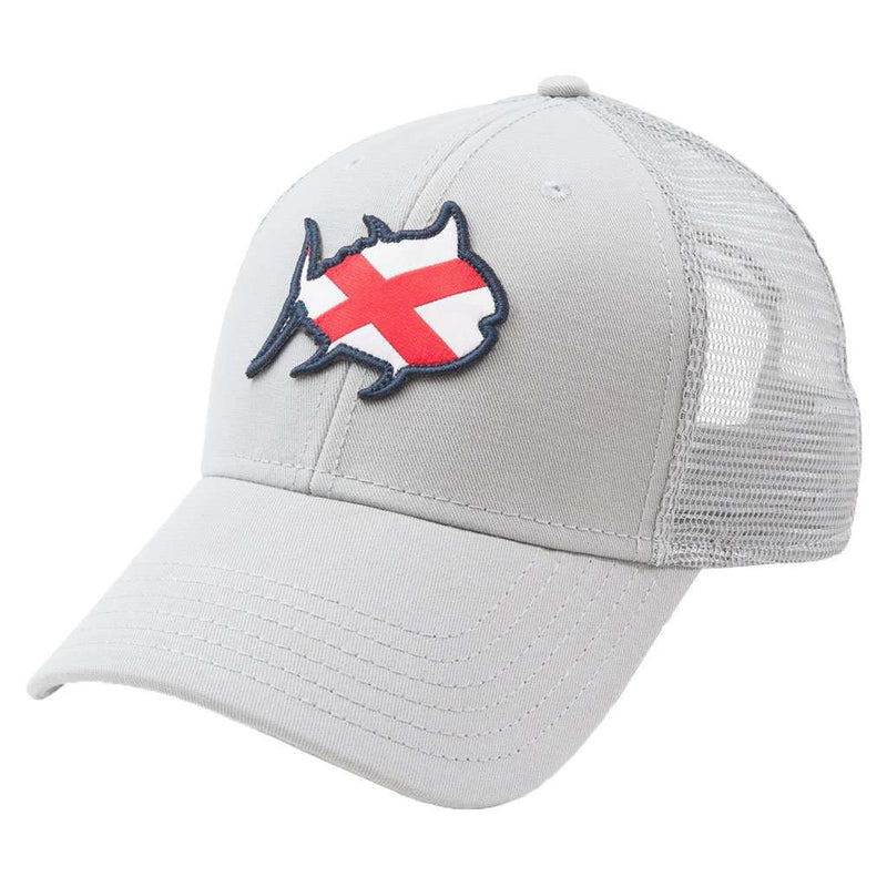 Skipjack State Trucker Hat - AL in Grey by Southern Tide - Country Club Prep