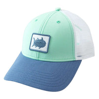 Women's Skipjack Patch Trucker Hat in Offshore Green by Southern Tide - Country Club Prep