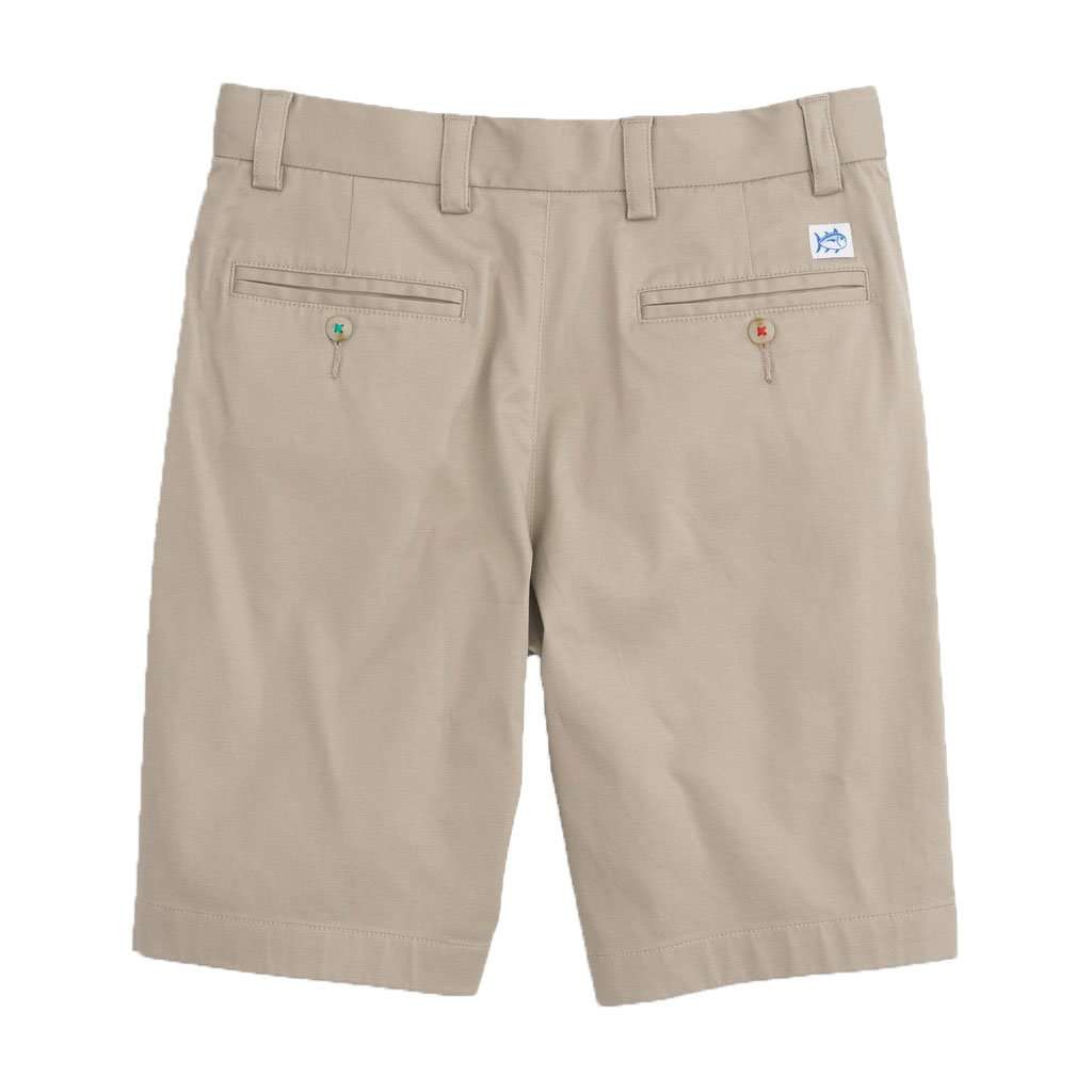 Youth Channel Marker Shorts in Sandstone Khaki by Southern Tide - Country Club Prep