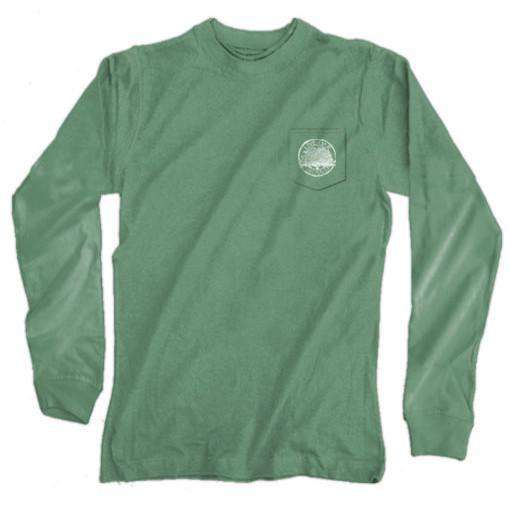 Southern Essentials "Duck Hunt" Long Sleeve Tee in Light Green by Live Oak - Country Club Prep