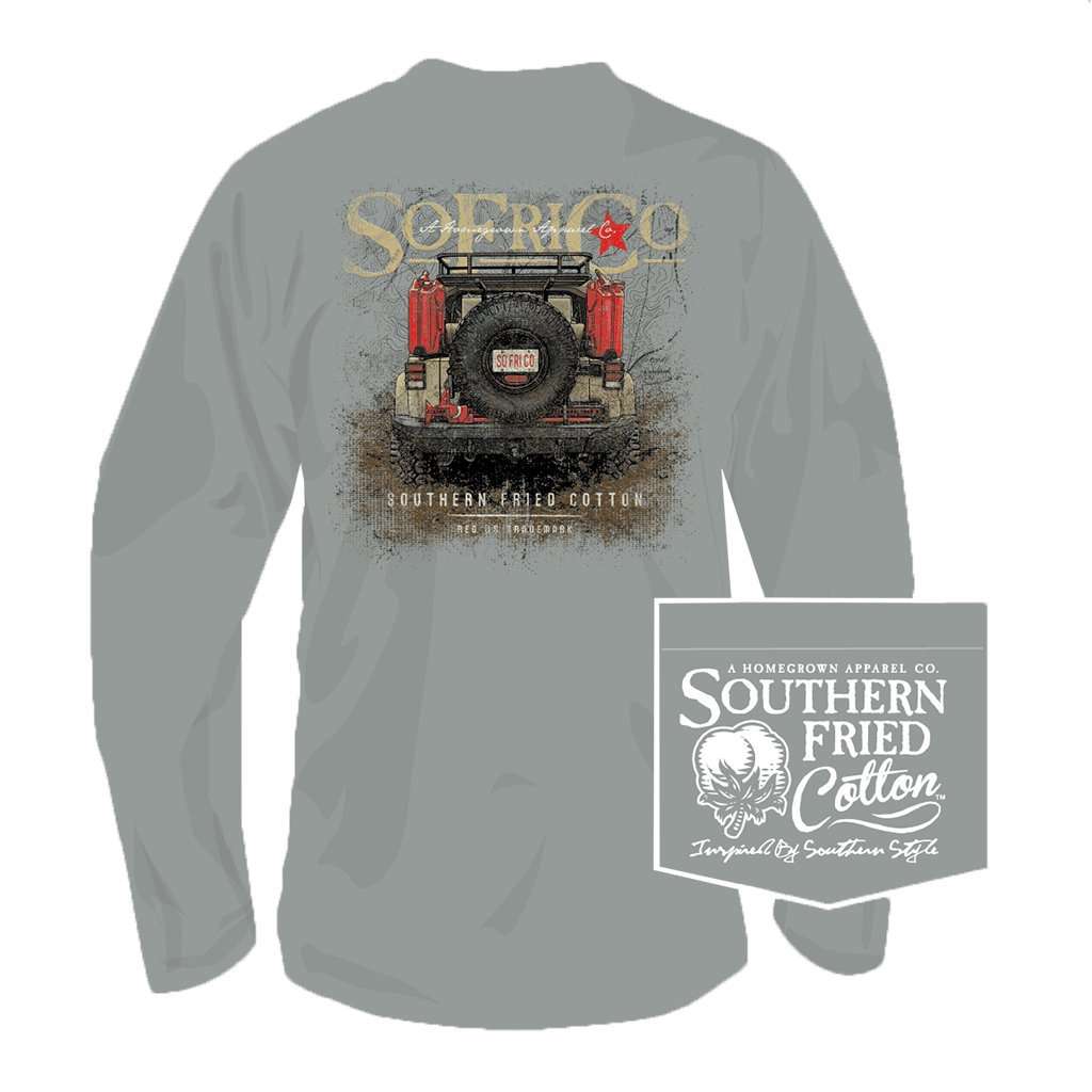 Muddin' Long Sleeve Tee in Chicken Wire by Southern Fried Cotton - Country Club Prep