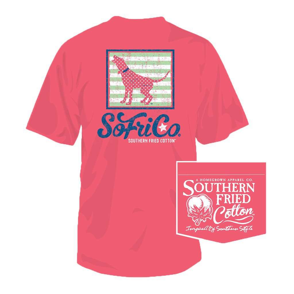 My Girl Dotty Tee in Watermelon by Southern Fried Cotton - Country Club Prep