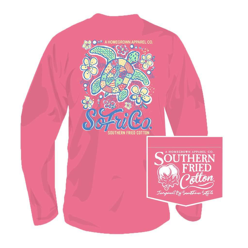 Our Gal Shelley Long Sleeve Tee in Pink Jam by Southern Fried Cotton - Country Club Prep