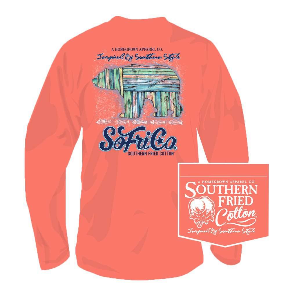 Walk in the Woods Long Sleeve Tee in Summer Sunset by Southern Fried Cotton - Country Club Prep